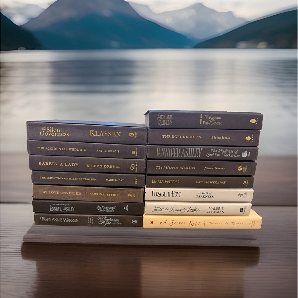 Lot of 15 Historical Romance Fiction Hardcovers No Jackets Mixed Authors Set(8)